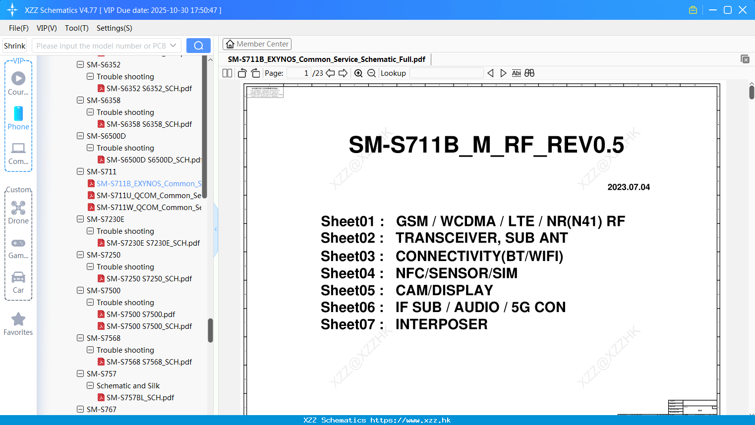 Samsung SM-S711B_EXYNOS_Common_Service_Schematic_Full